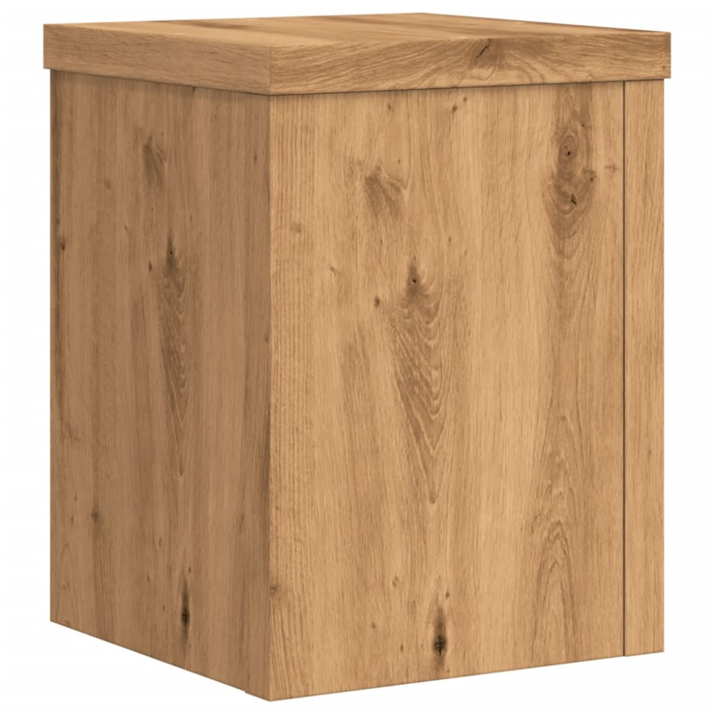 Produktbild för Växtställ 2 st ek 15x15x20 cm konstruerat trä