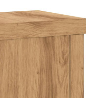 Produktbild för Växtställ 2 st ek 15x15x20 cm konstruerat trä