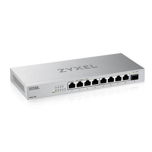 ZyXEL Communications Zyxel XMG-108 Ohanterad 2.5G Ethernet (100/1000/2500) Silver