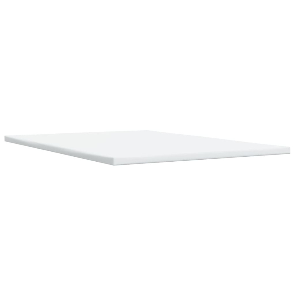Produktbild för Ramsäng med madrass gräddvit 140x190 cm tyg