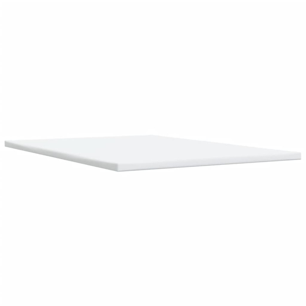Produktbild för Ramsäng med madrass gräddvit 140x190 cm tyg
