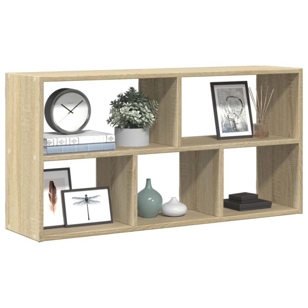 Produktbild för Vägghylla sonoma-ek 100x25x50 cm konstruerat trä