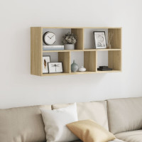 Produktbild för Vägghylla sonoma-ek 100x25x50 cm konstruerat trä