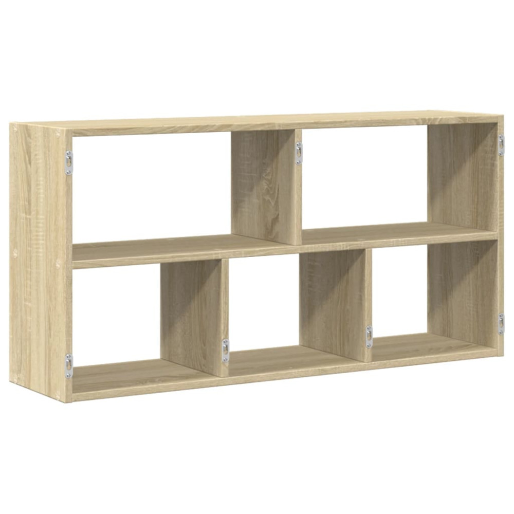 Produktbild för Vägghylla sonoma-ek 100x25x50 cm konstruerat trä