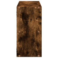 Produktbild för Vägghylla rökfärgad ek 100x25x50 cm konstruerat trä