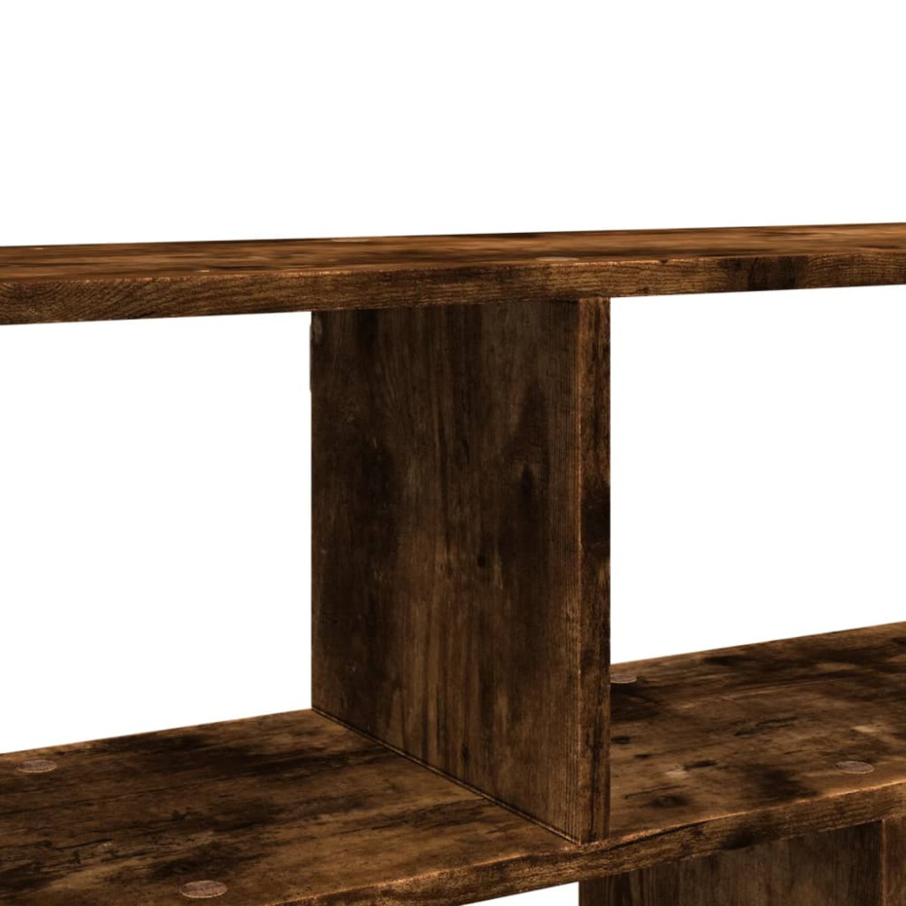 Produktbild för Vägghylla rökfärgad ek 100x25x50 cm konstruerat trä
