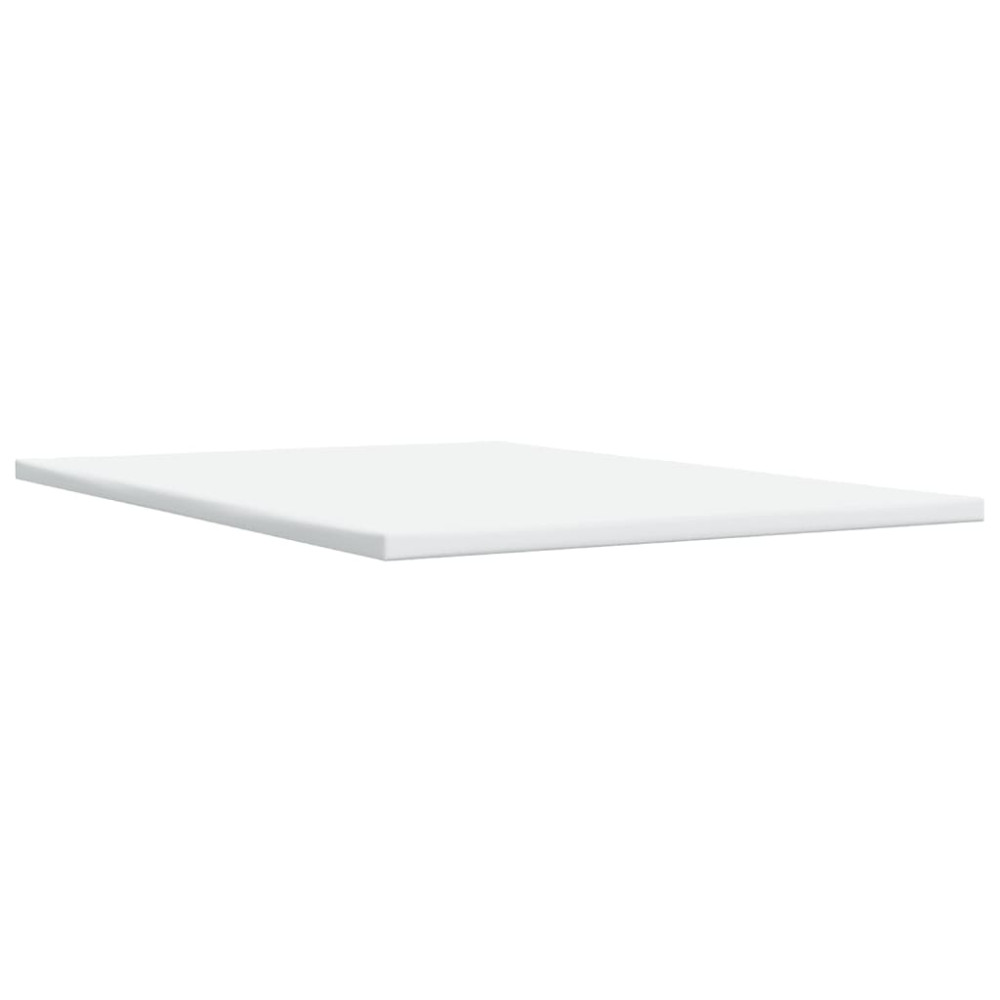 Produktbild för Ramsäng med madrass gräddvit 140x190 cm tyg