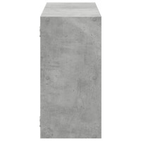 Produktbild för Vägghylla betonggrå 100x25x50 cm konstruerat trä