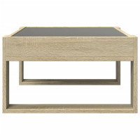 Produktbild för Soffbord med Infinity LEDs sonoma-ek 70x53x30 cm