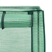 Produktbild för Odlingslåda med växthusöverdrag rottinglook 160x40x140 cm