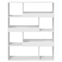 Produktbild för Bokhylla vit 100x33x125,5 cm konstruerat trä