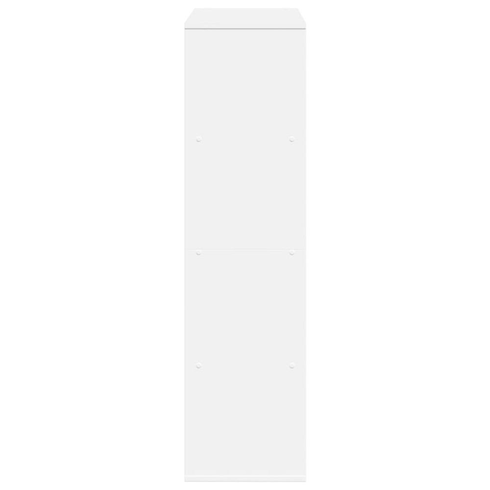 Produktbild för Bokhylla vit 100x33x125,5 cm konstruerat trä