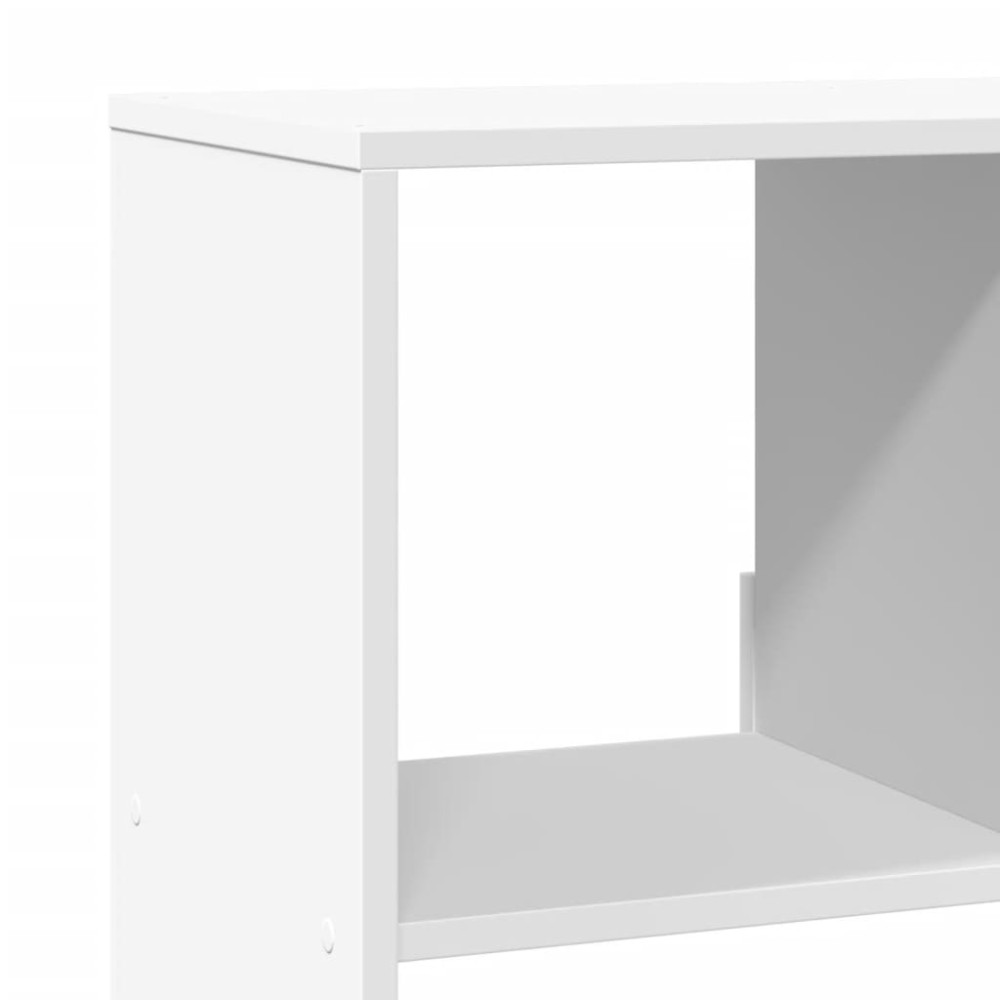 Produktbild för Bokhylla vit 100x33x125,5 cm konstruerat trä