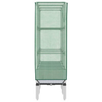 Produktbild för Odlingslåda med växthusöverdrag rottinglook 120x40x140 cm