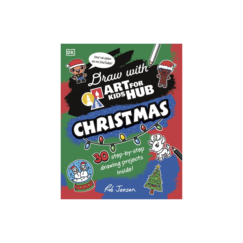 Produktbild för Draw with Art for Kids Hub Christmas (häftad, eng)