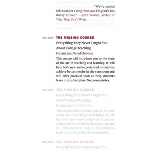 Harvard university press The Missing Course (häftad, eng)