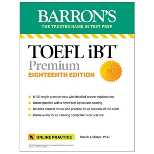 Kaplan Publishing TOEFL iBT Premium with 8 Practice Tests + Online Audio, Eighteenth Edition (häftad, eng)