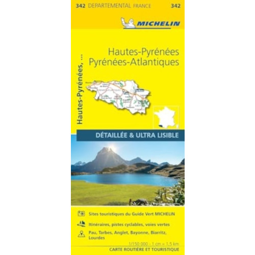 Michelin Editions Des Voyages Hautes-Pyrenees  Pyrenees-Atlantiques - Michelin Local Map 342