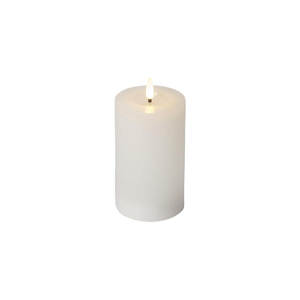 Produktbild för Blockljus STAR T LED Flamme 15cm vit