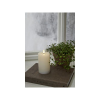 Produktbild för Blockljus STAR T LED Flamme 15cm vit