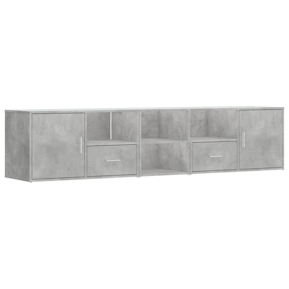 Produktbild för Hörnskåp betonggrå 200x40x45 cm konstruerat trä