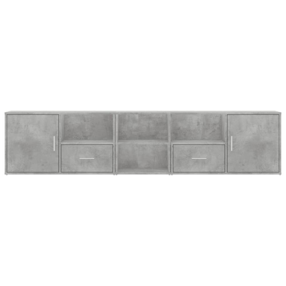 Produktbild för Hörnskåp betonggrå 200x40x45 cm konstruerat trä
