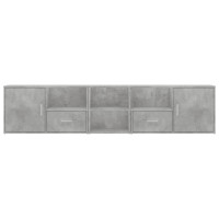 Produktbild för Hörnskåp betonggrå 200x40x45 cm konstruerat trä