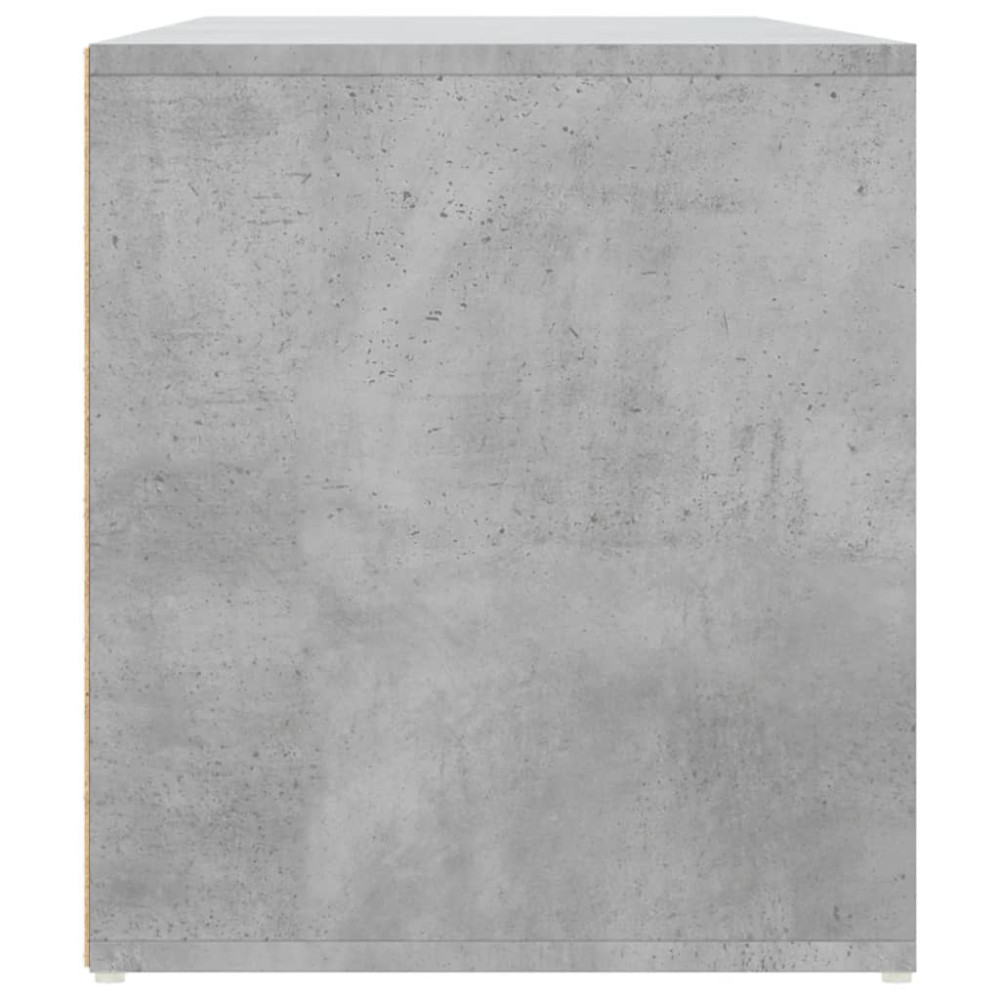 Produktbild för Hörnskåp betonggrå 200x40x45 cm konstruerat trä