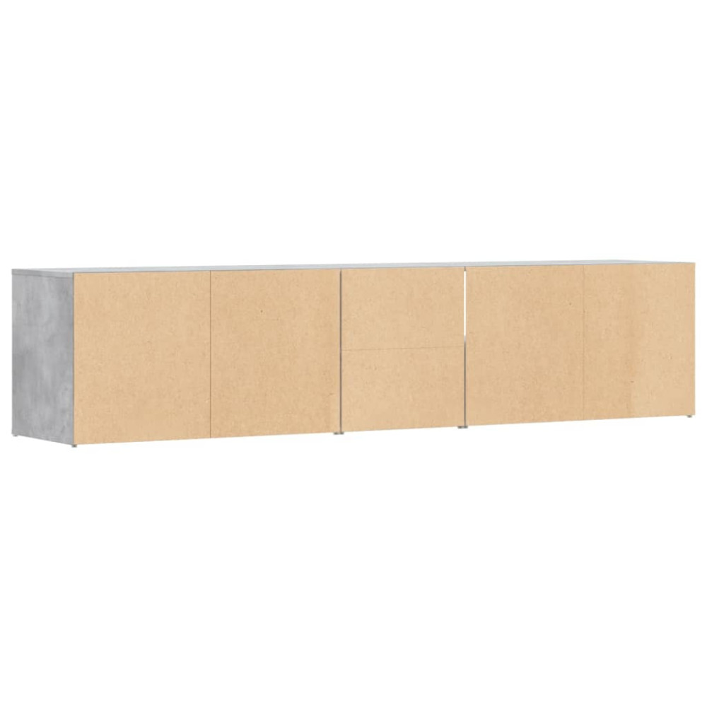 Produktbild för Hörnskåp betonggrå 200x40x45 cm konstruerat trä