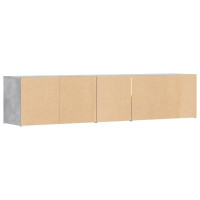 Produktbild för Hörnskåp betonggrå 200x40x45 cm konstruerat trä