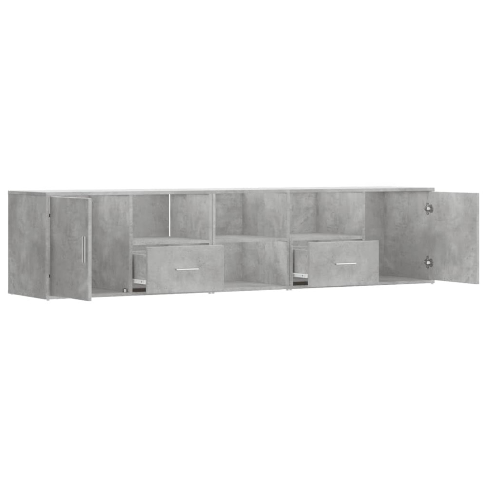 Produktbild för Hörnskåp betonggrå 200x40x45 cm konstruerat trä