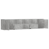 Produktbild för Hörnskåp betonggrå 200x40x45 cm konstruerat trä