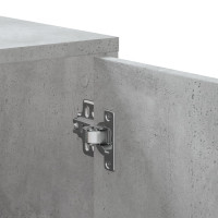 Produktbild för Hörnskåp betonggrå 200x40x45 cm konstruerat trä