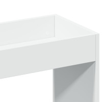 Produktbild för Högskåp vit 92x33x140 cm konstruerat trä