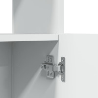 Produktbild för Högskåp vit 92x33x140 cm konstruerat trä