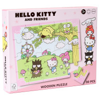 Produktbild för Hello Kitty Träpussel 20 bitar