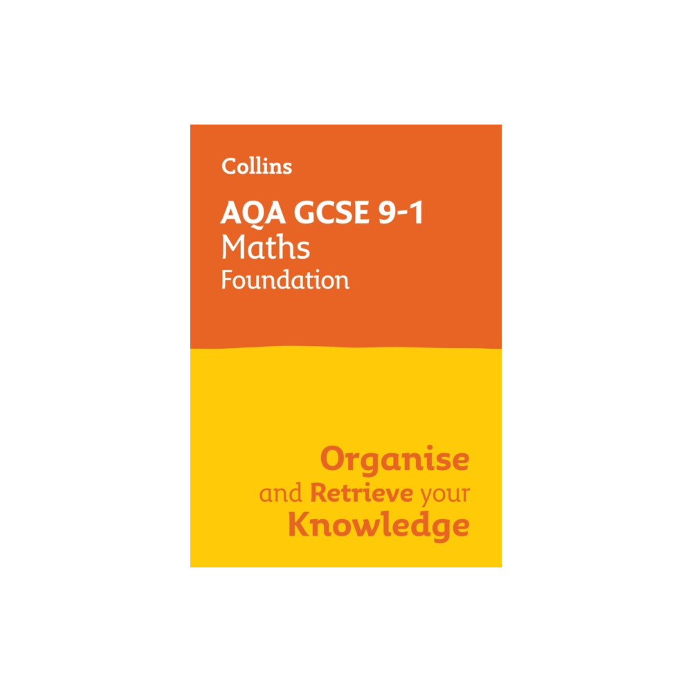 Produktbild för AQA GCSE 9-1 Maths Foundation Organise and Retrieve Your Knowledge (häftad, eng)