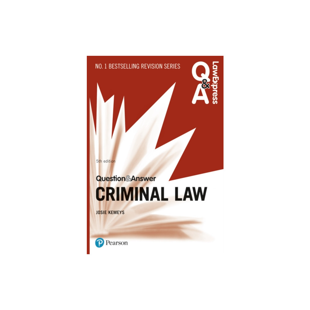 Produktbild för Law Express Question and Answer: Criminal Law (häftad, eng)