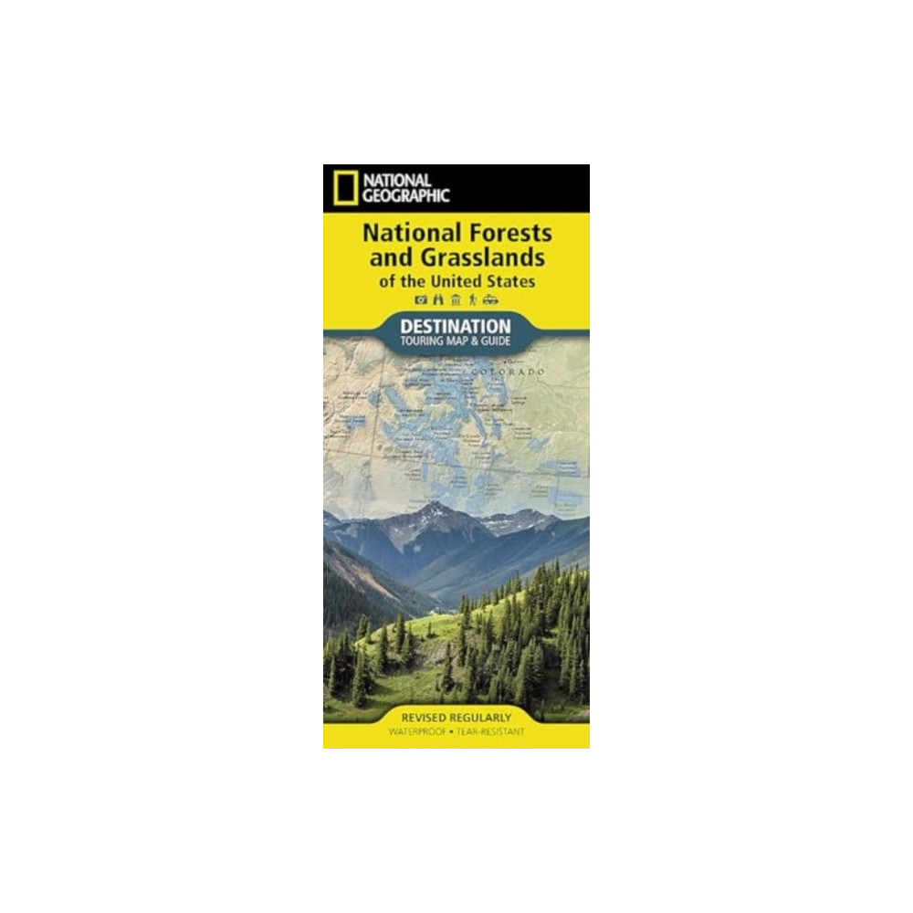 Produktbild för National Forests and Grasslands of the US Map