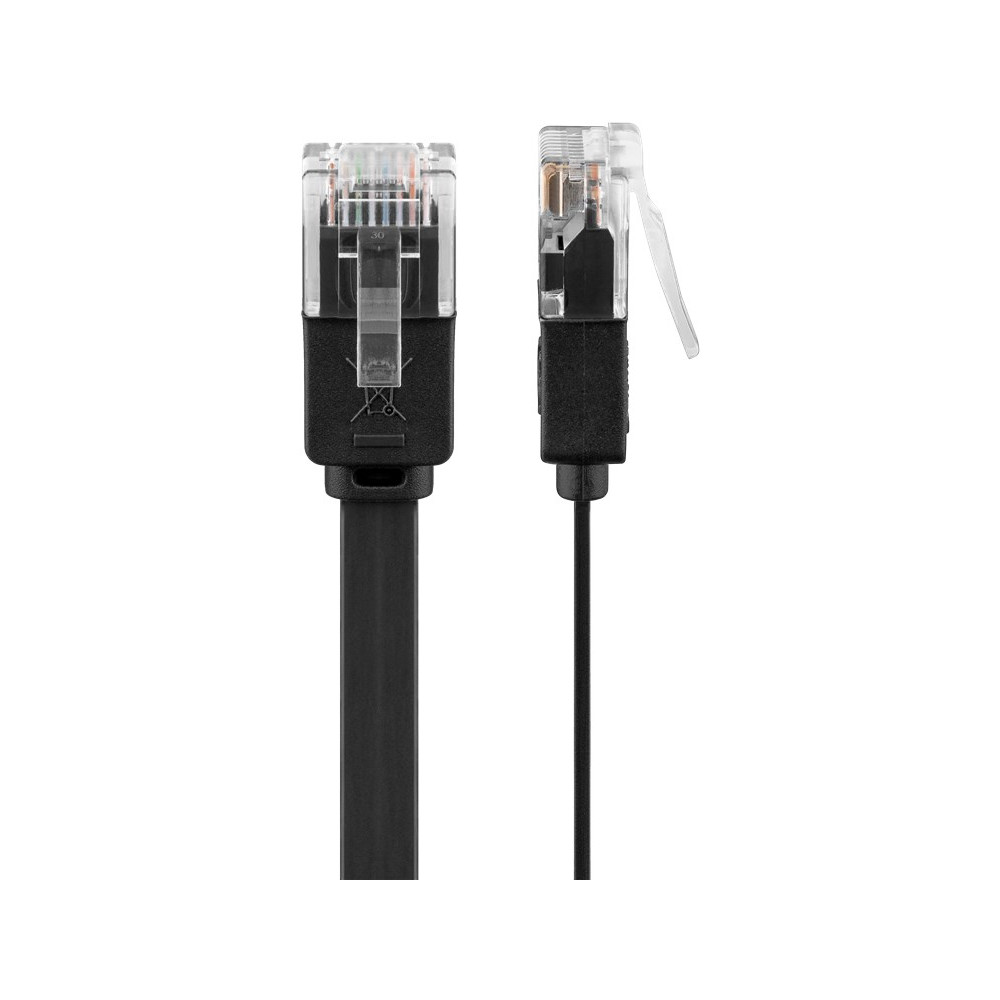 Produktbild för goobay nätverkskabel - 50 cm - svart