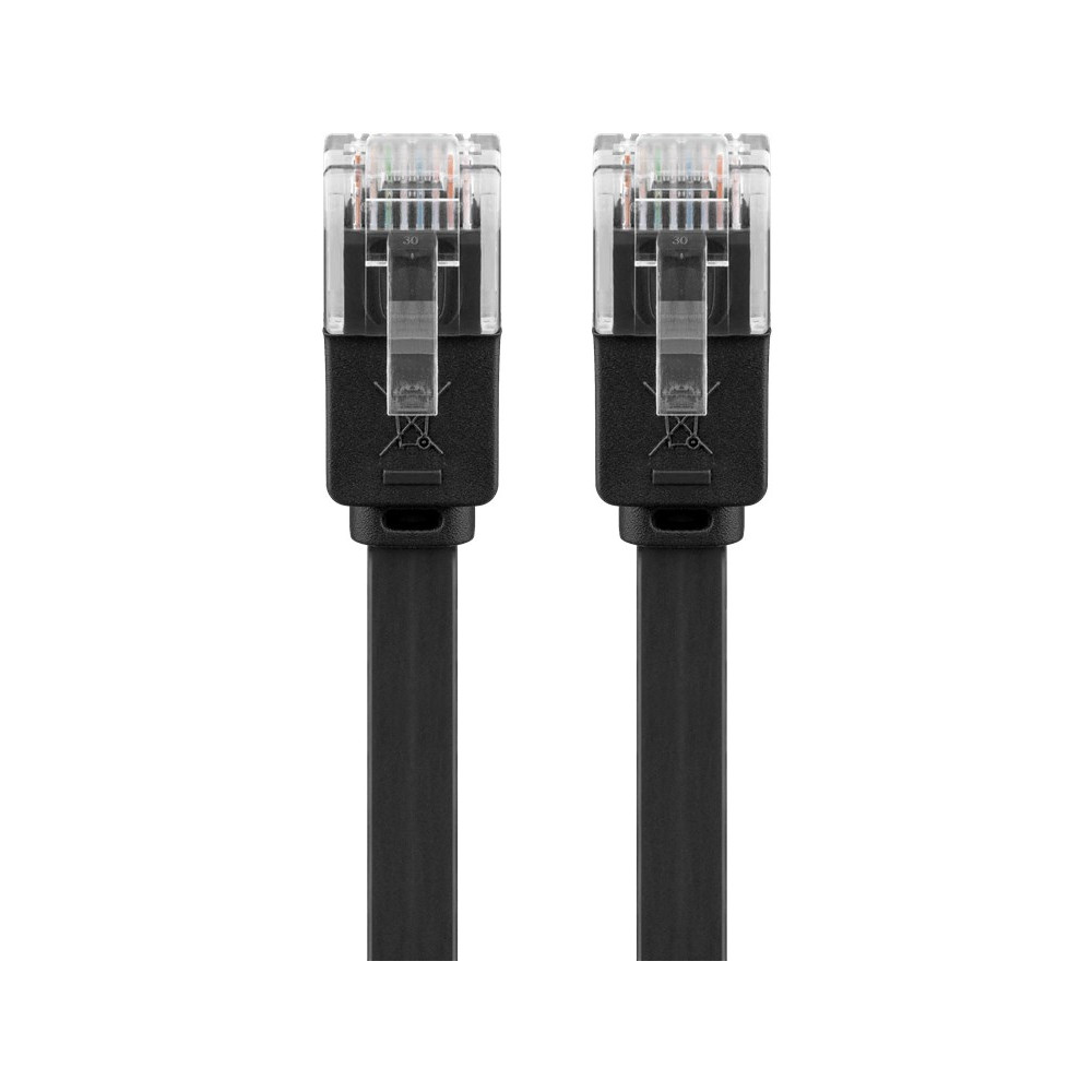 Produktbild för goobay nätverkskabel - 50 cm - svart
