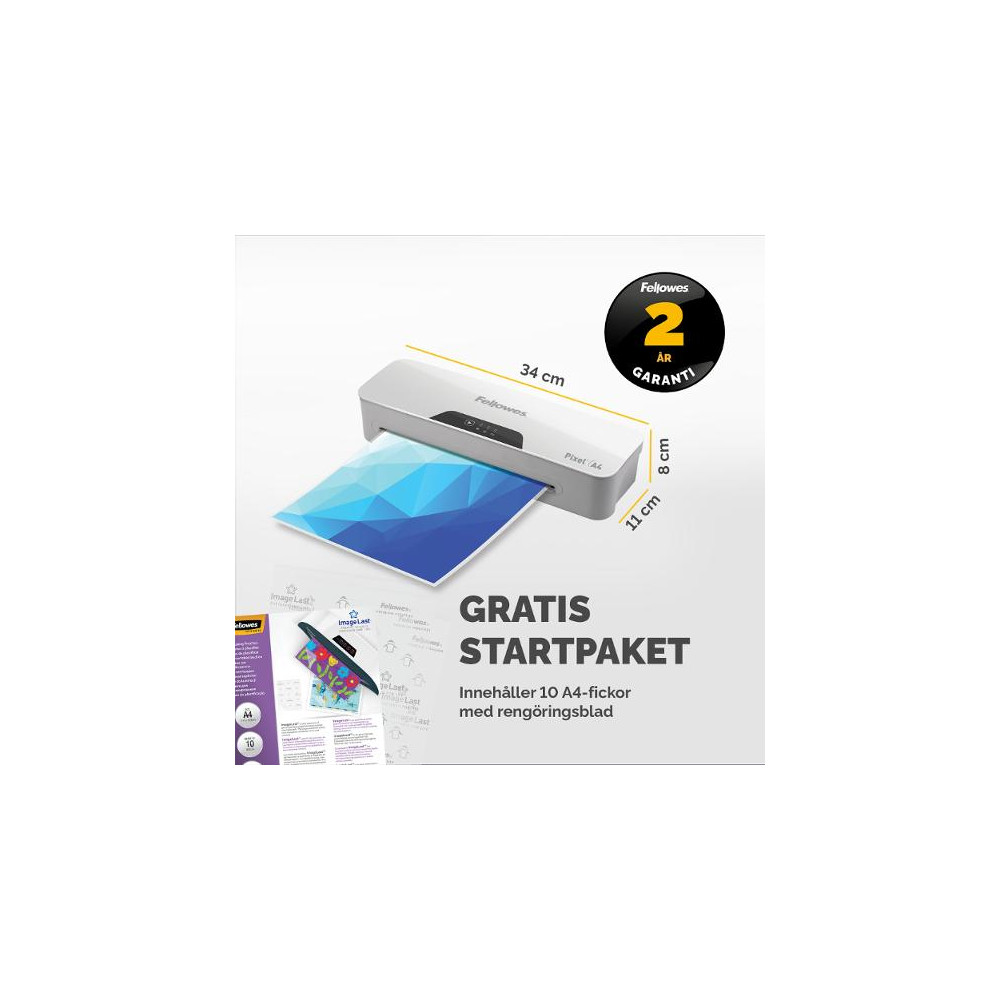 Produktbild för Lamineringsmaskin FELLOWES Pixel A4