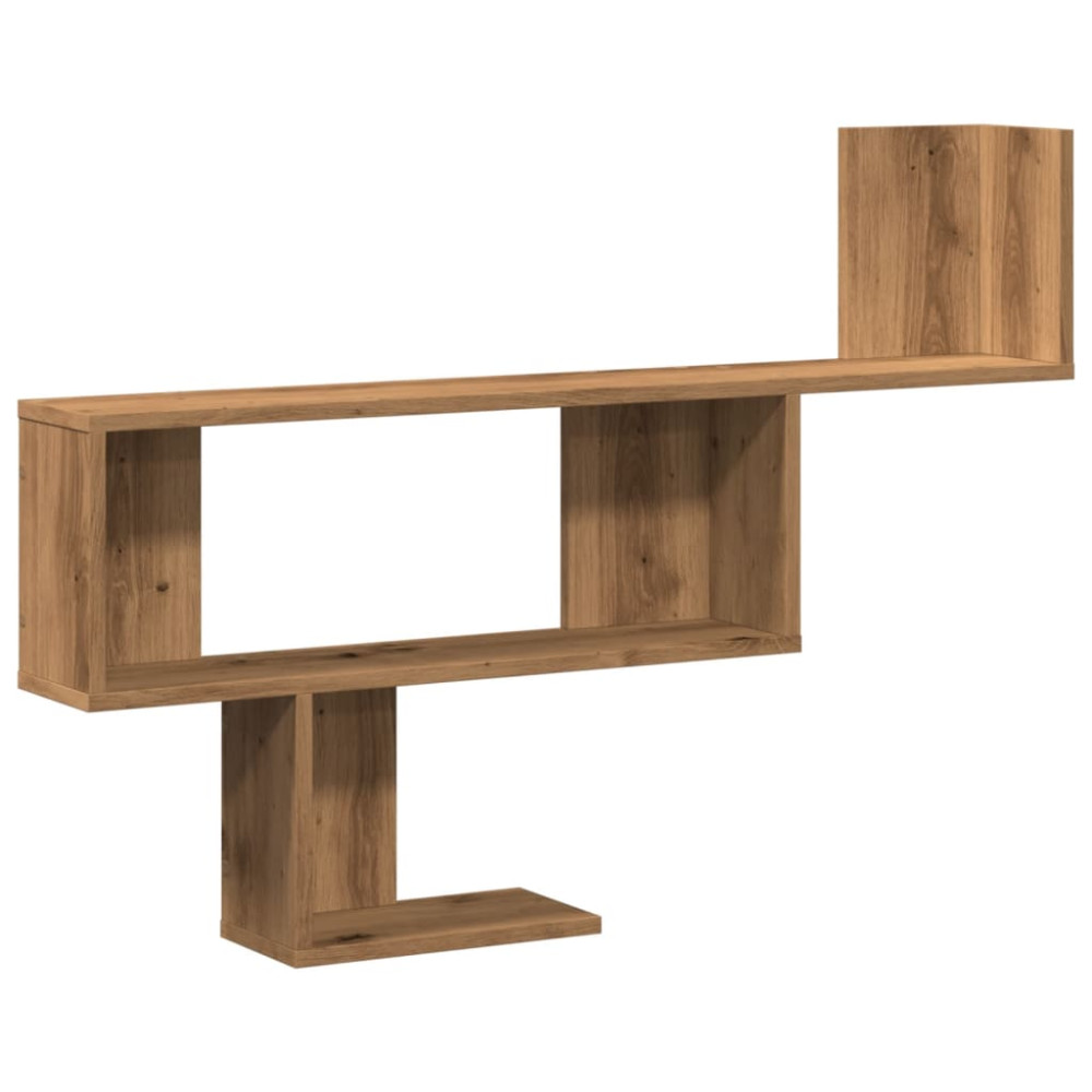 Produktbild för Vägghylla ek 100x15x70 cm konstruerat trä