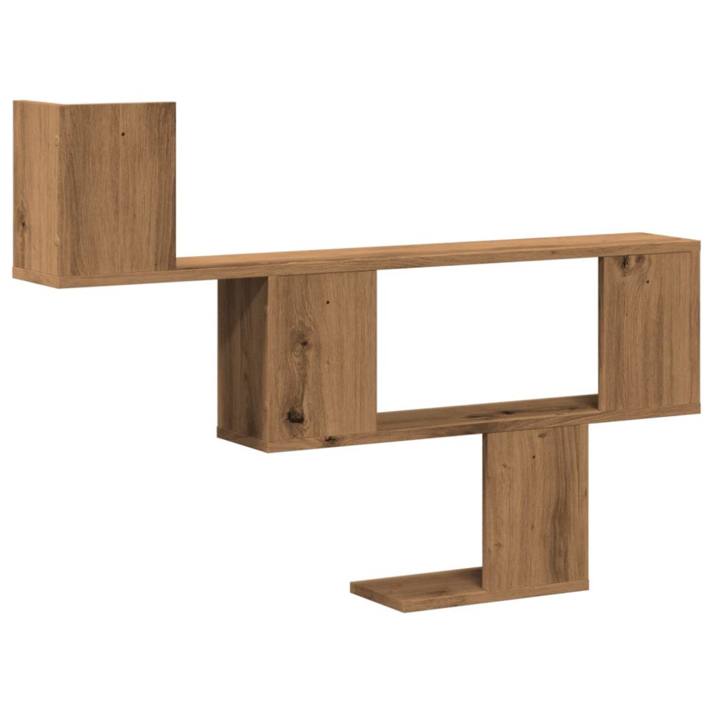 Produktbild för Vägghylla ek 100x15x70 cm konstruerat trä