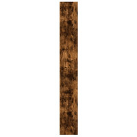 Produktbild för Bokhylla rökfärgad ek 60x24x176 cm konstruerat trä