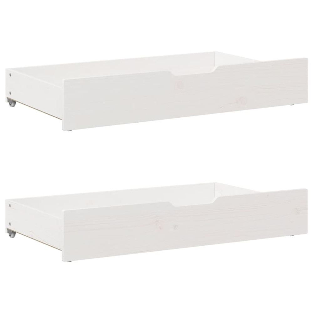 Produktbild för Sängram utan madrass vit 120x200 cm massiv furu