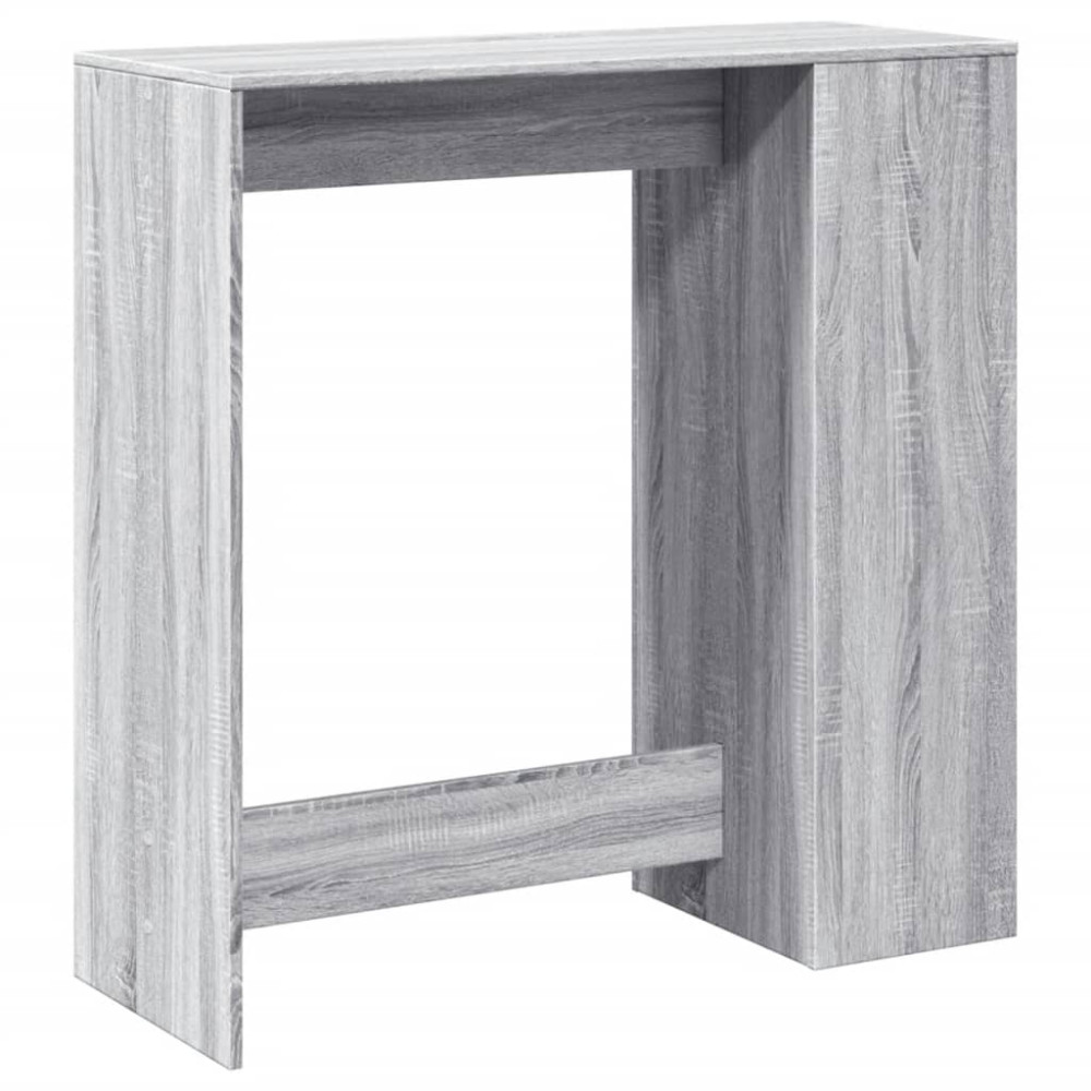 Produktbild för Barbord med ställ grå sonoma-ek 101x40x103,5 cm konstruerat trä