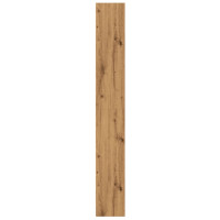 Produktbild för Bokhylla hantverksmässig ek 60x24x176 cm konstruerat trä