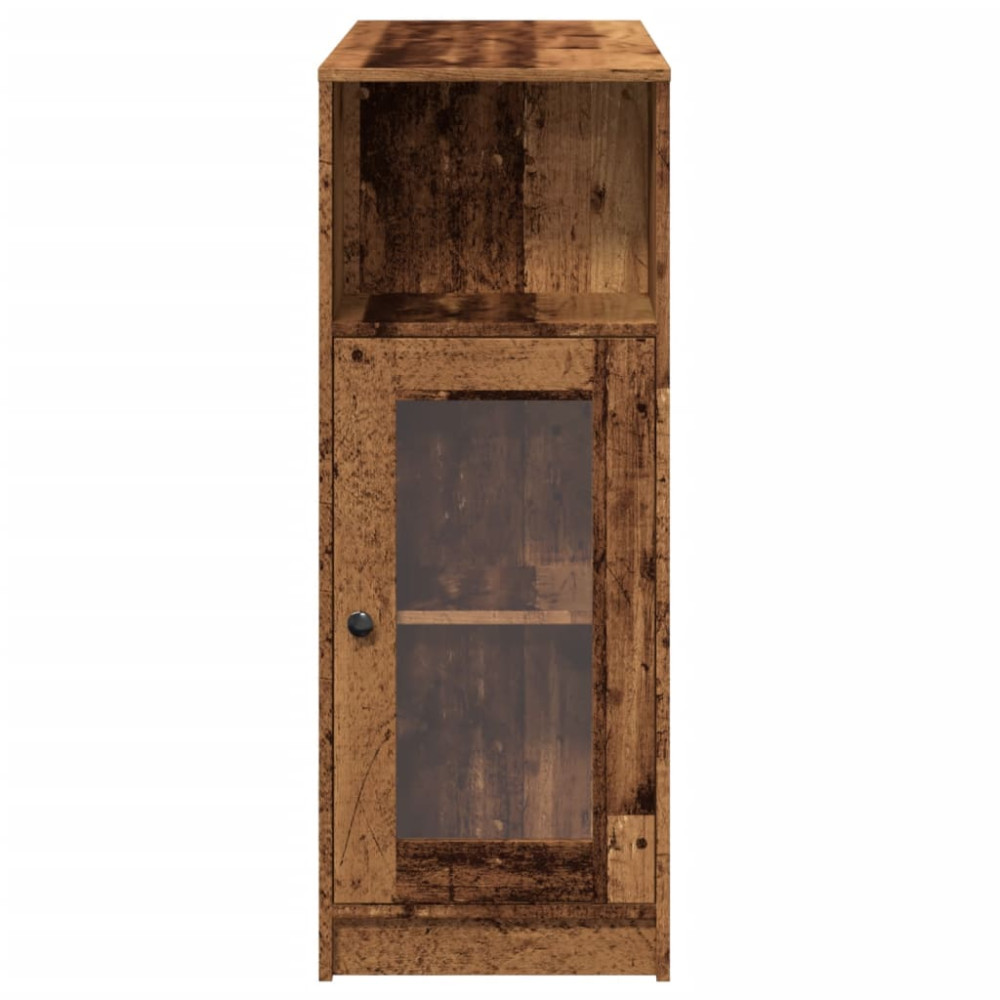 Produktbild för Barbord med ställ åldrat trä 101x40x103,5 cm konstruerat trä