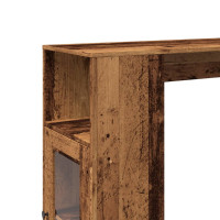 Produktbild för Barbord med ställ åldrat trä 101x40x103,5 cm konstruerat trä